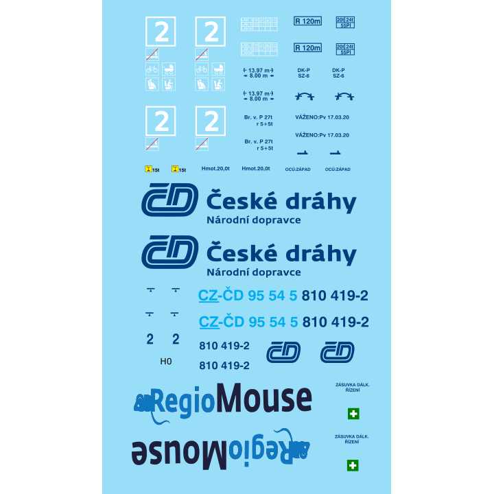 H0 - 810.419 ČD NB2 Regiomouse