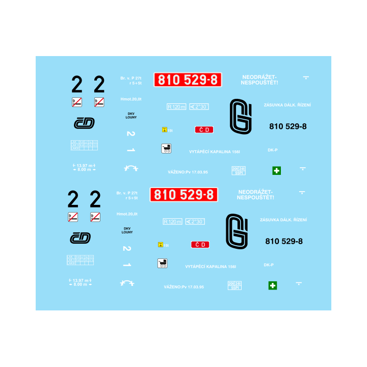 810.529 ČD červená-žlutá