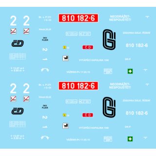 810.182 ČD červená-slonová kost