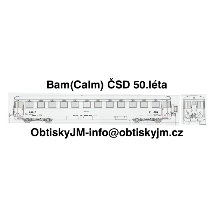 H0-Bam ČSD 50.léta Dom.st.Plzeň G.N. D
