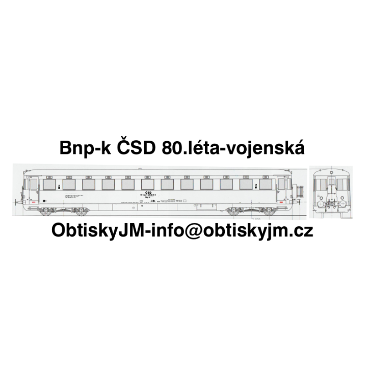 H0-Bnp-k ČSD 80.léta Dom.st.Most A