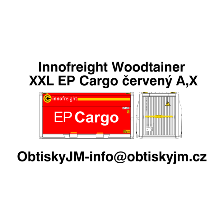 Innofreight Woodtainer XXL EP Cargo červený A,B