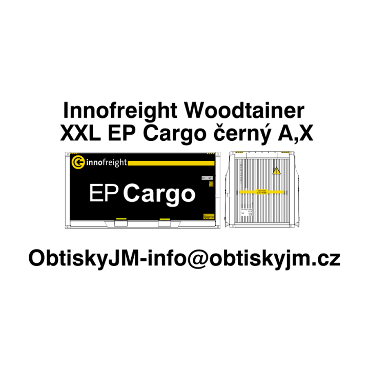 Innofreight Woodtainer XXL EP Cargo černý A,A
