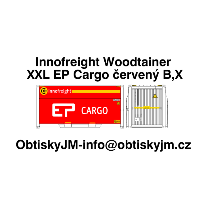 Innofreight Woodtainer XXL EP Cargo červený B,B