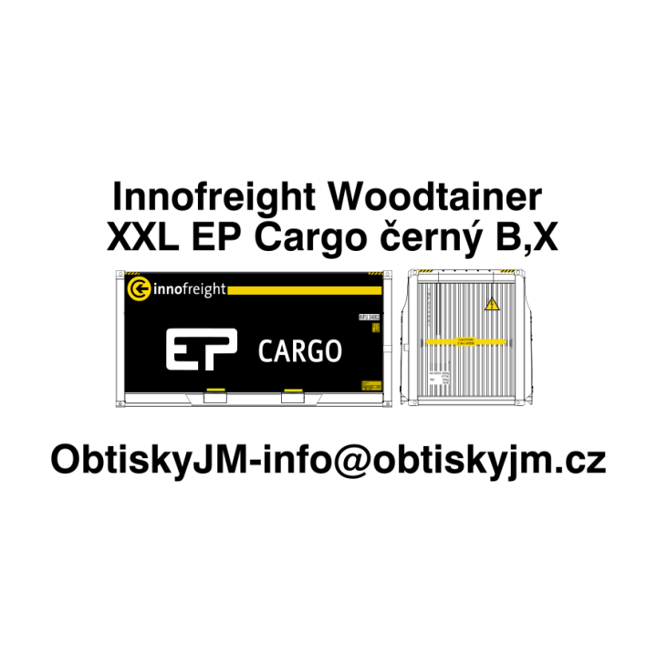 Innofreight Woodtainer XXL EP Cargo černý B,A