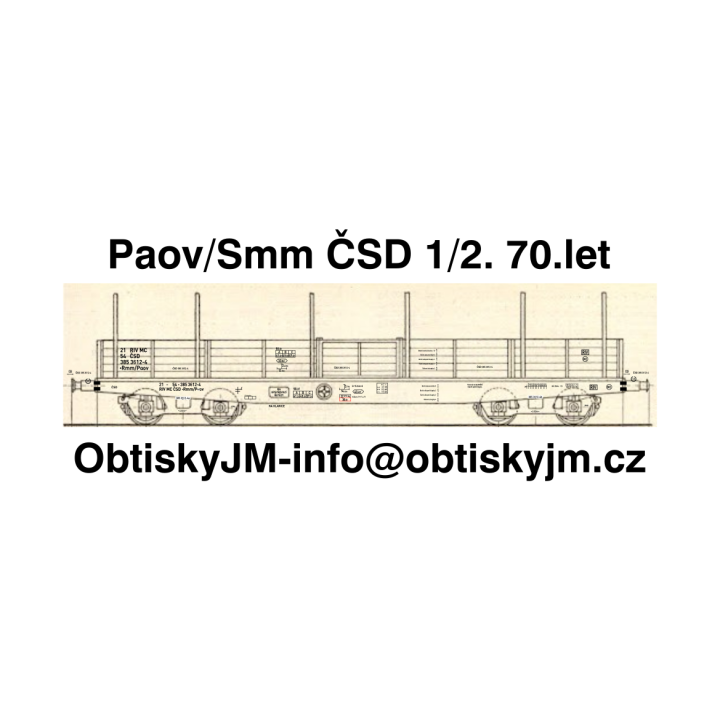H0-Rmm/Paov ČSD 1/2. 70.let A