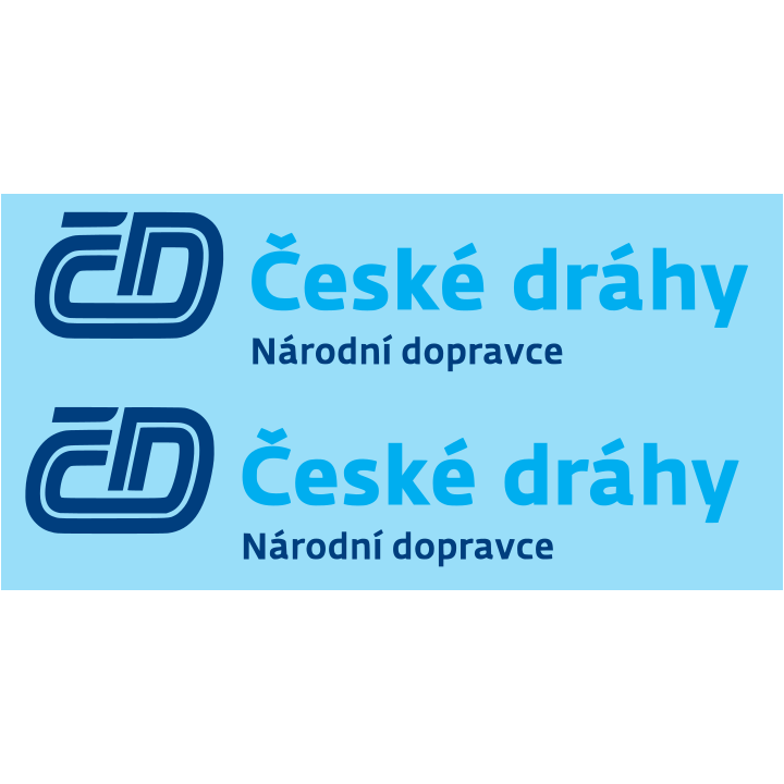 České dráhy národní dopravce světle modré