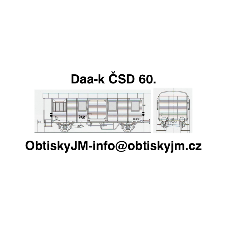 H0-Ds-ČSD 60.léta A,B , žluté popisy