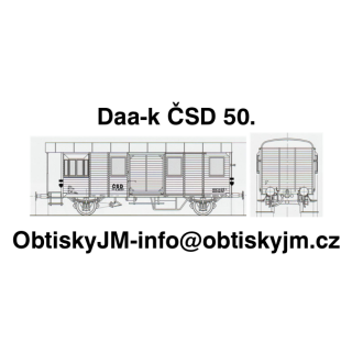 H0-Ds-ČSD 50.léta B, bílé popisy