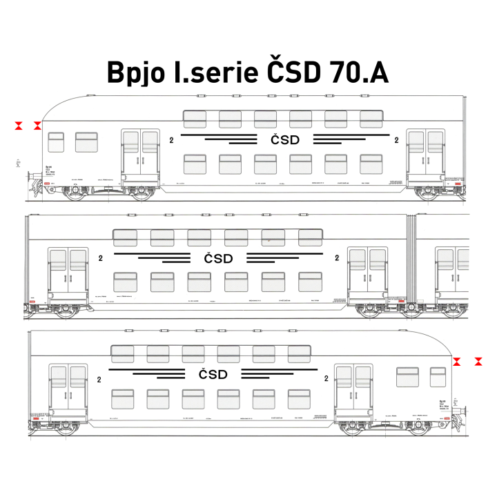 Bp I. série ČSD 70. léta A