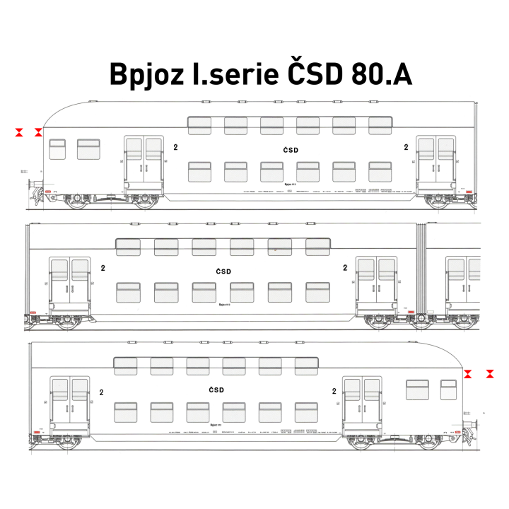 Bpjoz I. série ČSD 80. léta A
