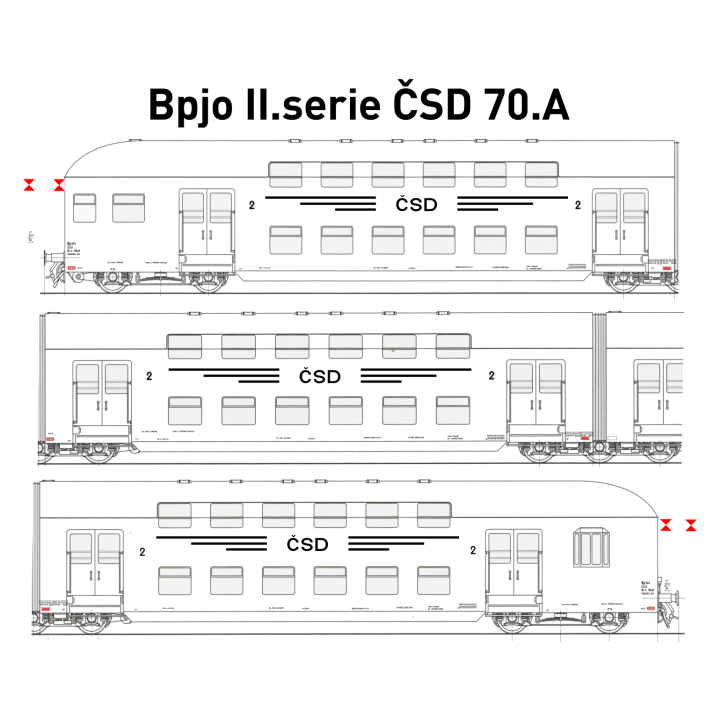 Bp II. série ČSD 70. léta A