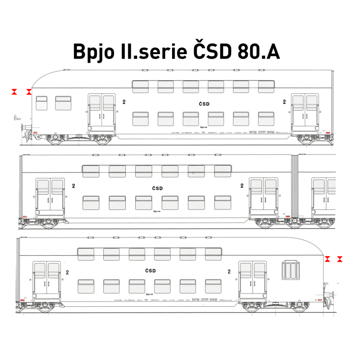 Btjo II. série ČSD 80. léta A