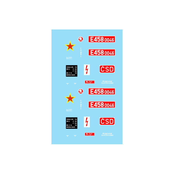 H0-E458.0046 ČSD z výroby 60.léta