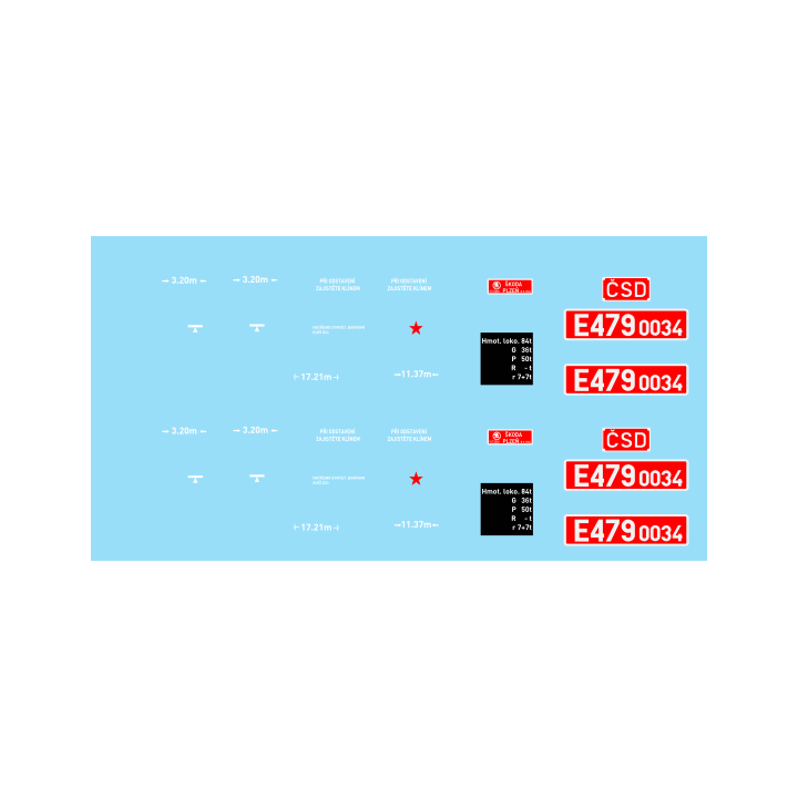 H0-E479.0034 ČSD z výroby 70.léta