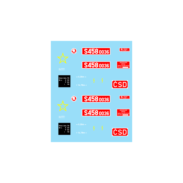 H0-S458.0036 ČSD 80.léta