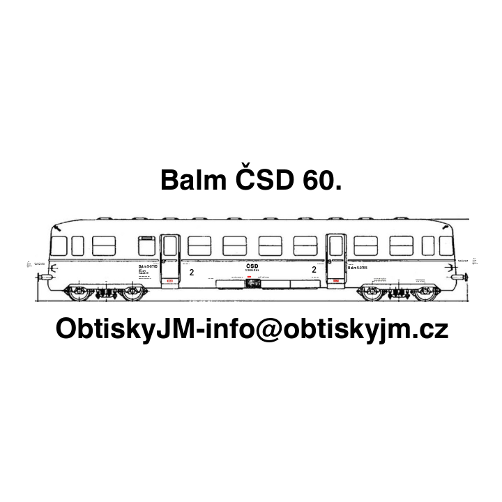 H0-Balm ČSD 60.léta Dom.st.Plzeň G.N. C