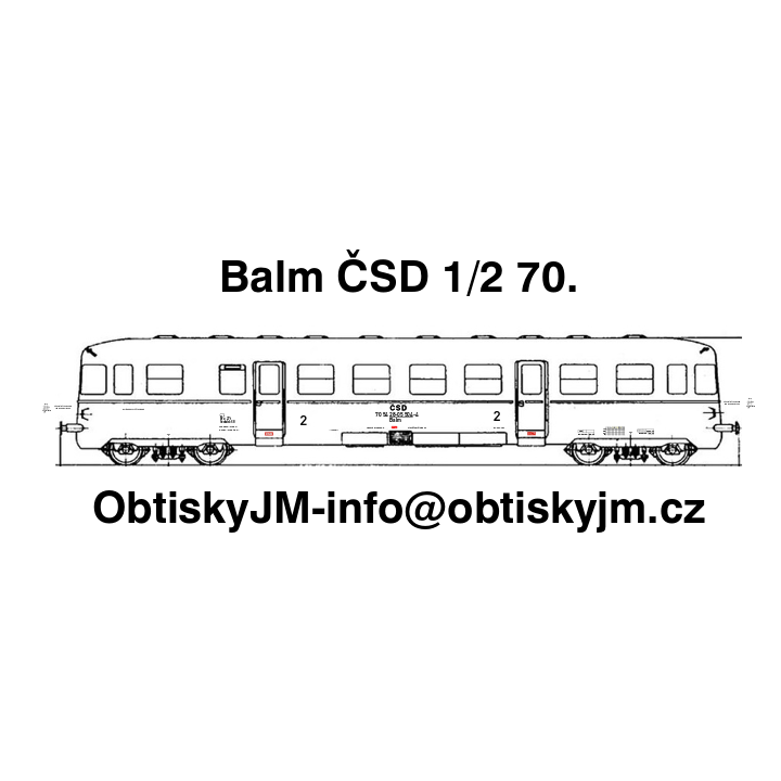 H0-Balm ČSD 1.pol. 70.let Dom.st.Praha Smíchov, B
