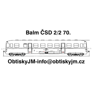 H0-Balm ČSD 2.pol. 70.let Dom.st.Beroun, B