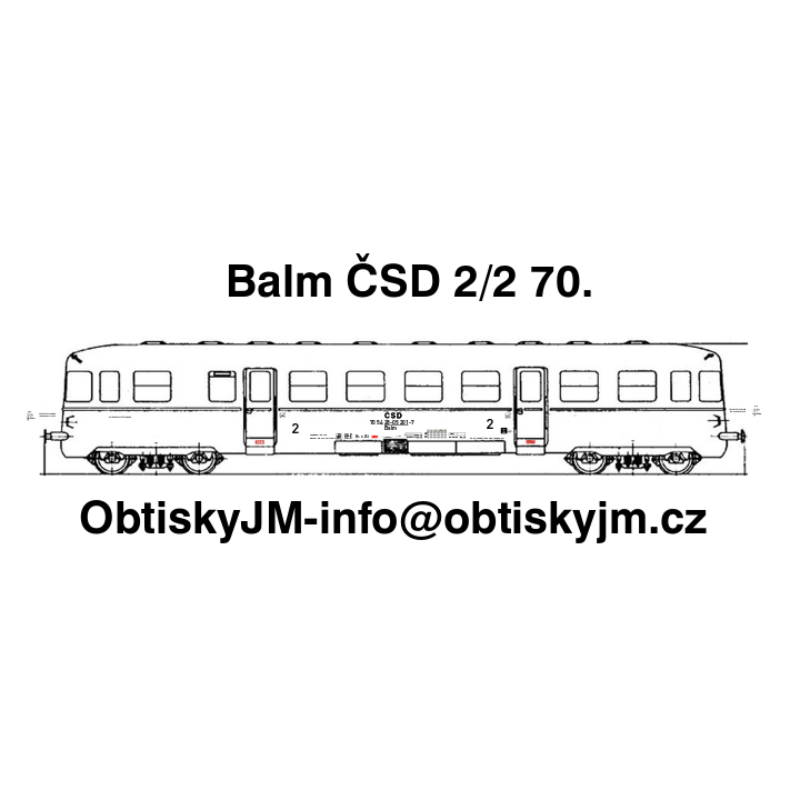 H0-Balm ČSD 2.pol. 70.let Dom.st.Beroun, B