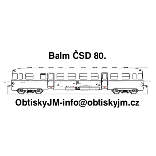 Balm ČSD 80.léta Dom.st.Praha Smíchov, B