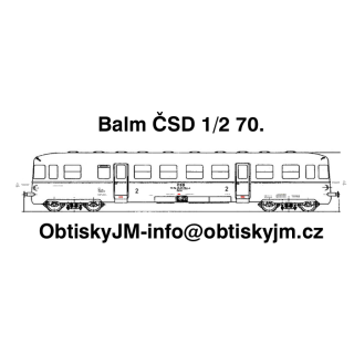 H0-Balm ČSD 1.pol. 70.let Dom.st.Beroun, B