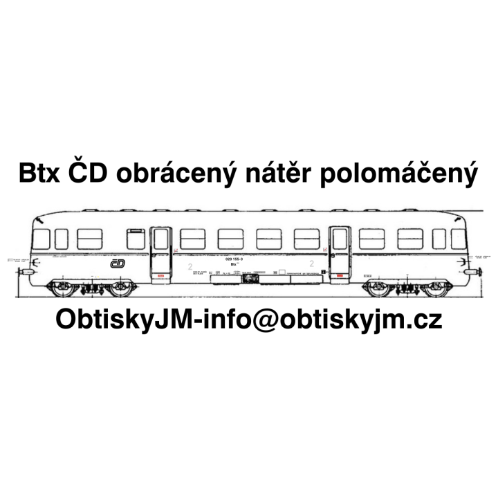 H0-Btx ČD 00. obrácený polomáčený  A