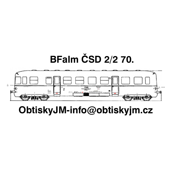 BFalm ČSD 2.pol. 70.let Dom.st. Plzeň G.N.