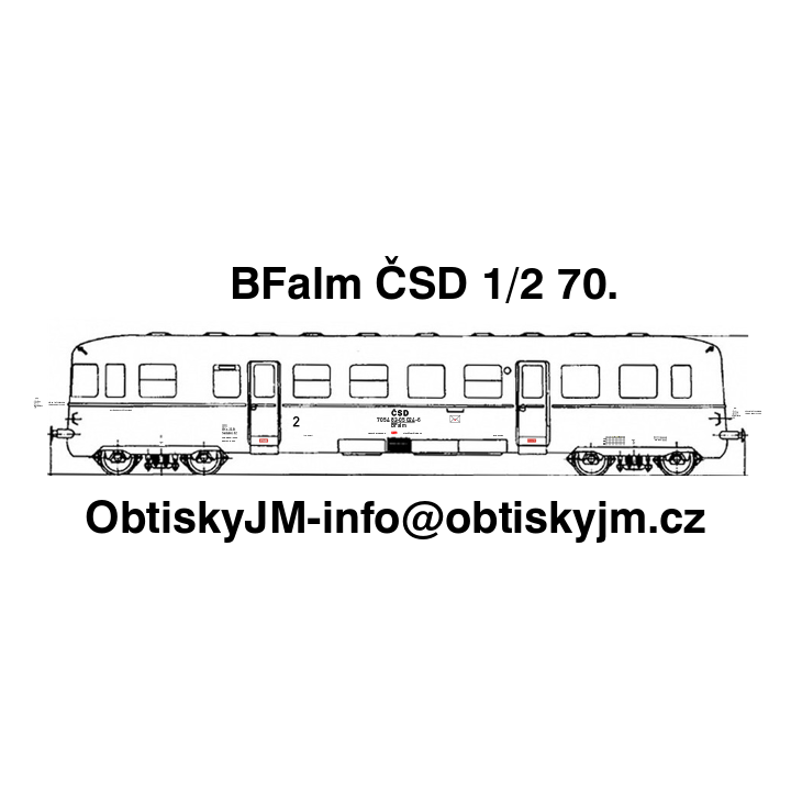 H0-BFalm ČSD 1.pol. 70.let Dom.st. Č.Budějovice