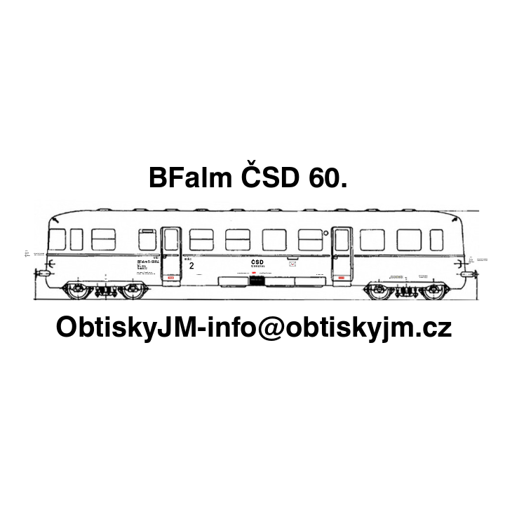 H0-BFalm ČSD 60.léta Dom.st. Č. Budějovice