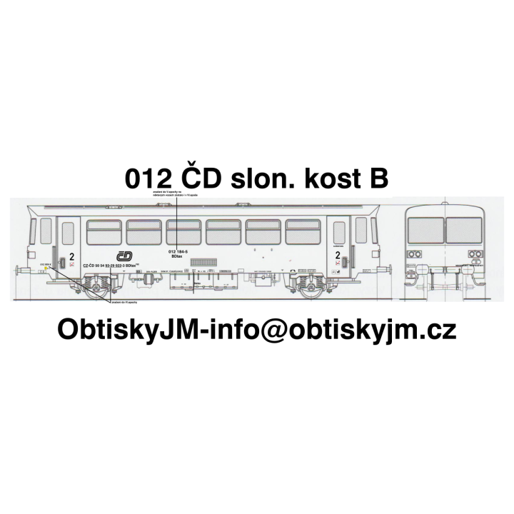 012 ČD slonová kost, Dom.st. Č. Budějovice, B