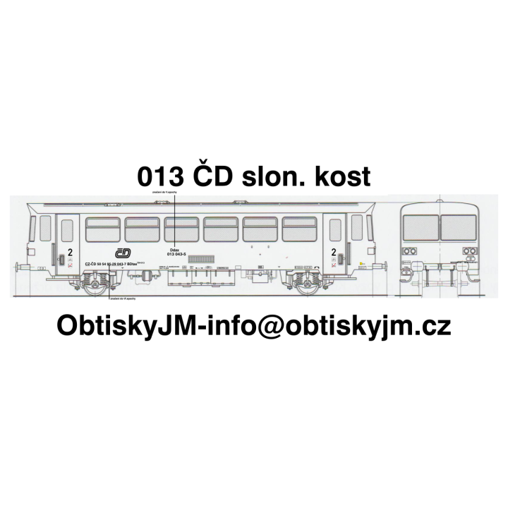 013 ČD slonová kost, Dom.st. Č. Budějovice, A, VI.epocha