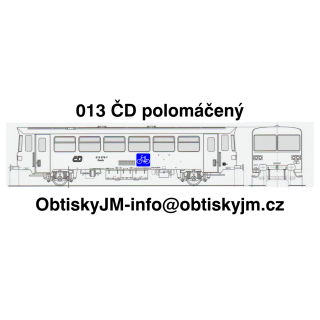 013 ČD polo máčený , Dom.st. Č. Budějovice, A