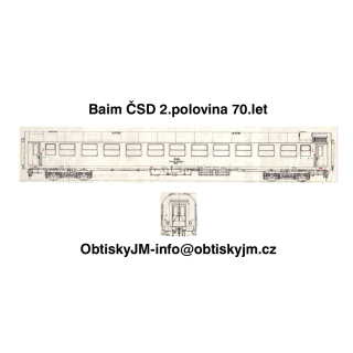 H0-Baim ČSD 2.polovina 70.let , Dom.st. PRAHA HL. N. B