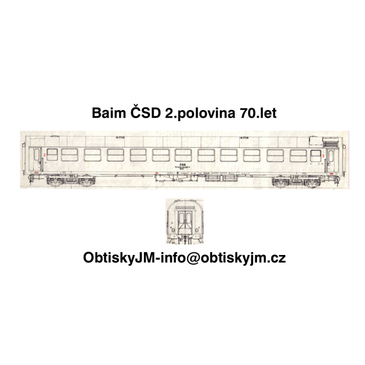 H0-Baim ČSD 2.polovina 70.let , Dom.st. PRAHA HL. N. B