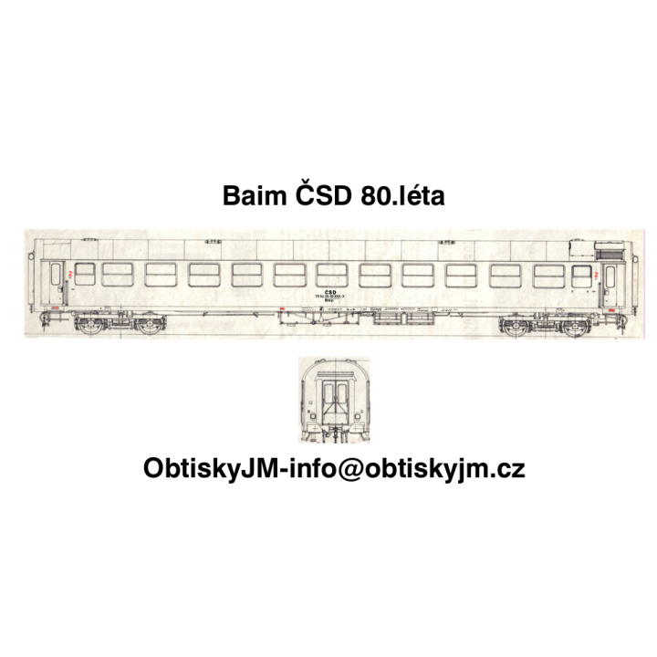 H0-Bmnp ČSD 80.léta , Dom.st. NOVÉ ZÁMKY A