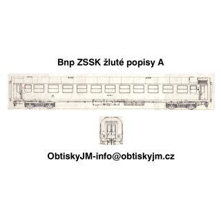 H0-Bnp 053 ZSSK žluté popisy A