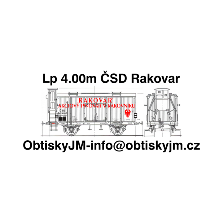 H0-Lp 4.00m ČSD Rakovar A