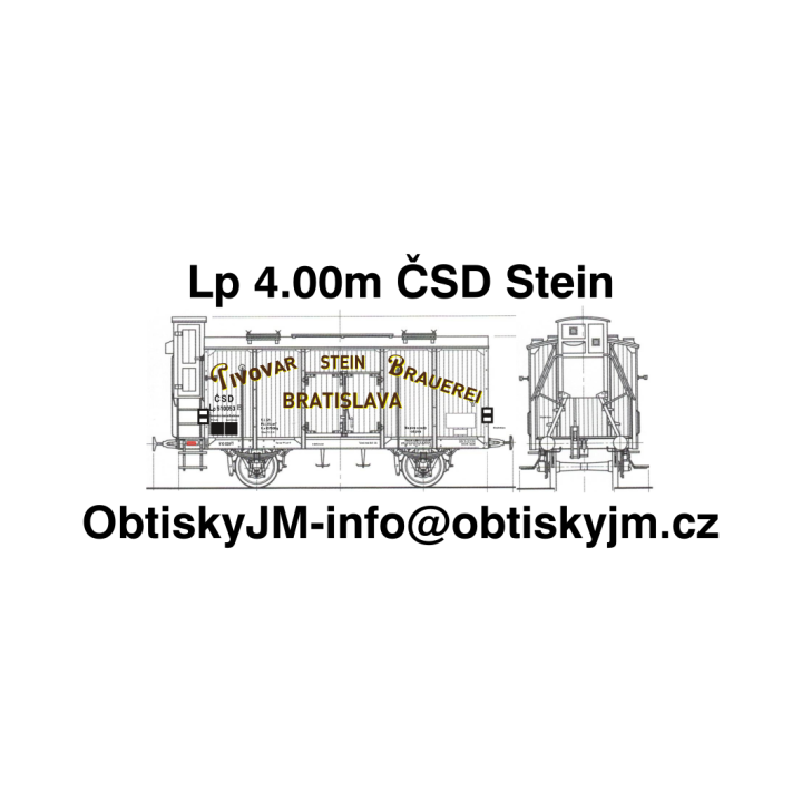 H0-Lp 4.00m ČSD Stein Bratislava B