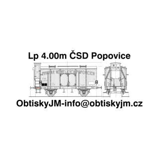 H0-Lp 4.00m ČSD Velké Popovice A