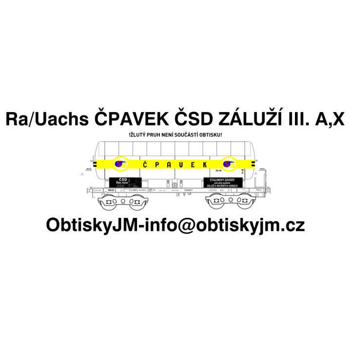 H0-Ra ČPAVEK ČSD Žáluží u Mostu III. A,D