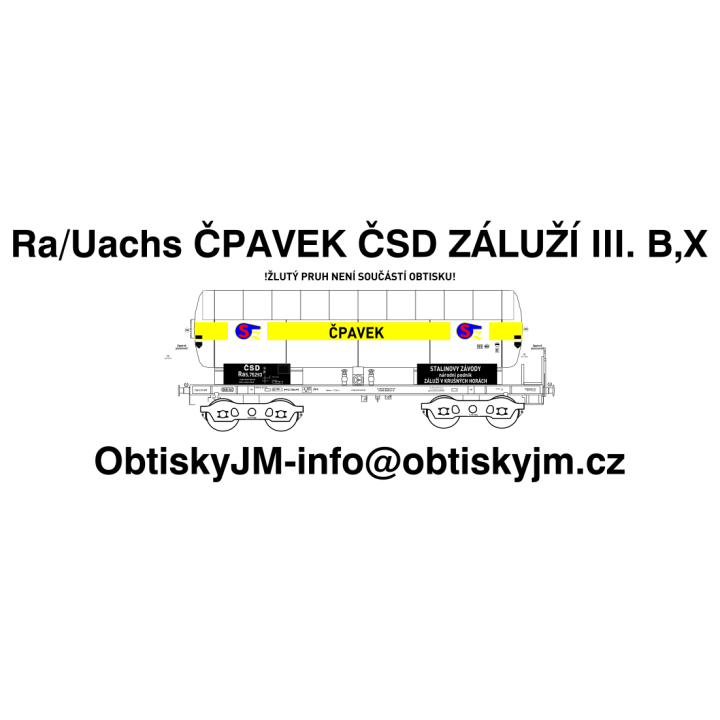 H0-Ra ČPAVEK ČSD Žáluží u Mostu III. B,B