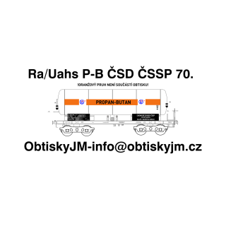 H0-Ra/Uahs Propan-butan ČSD ČSSP 70.léta D