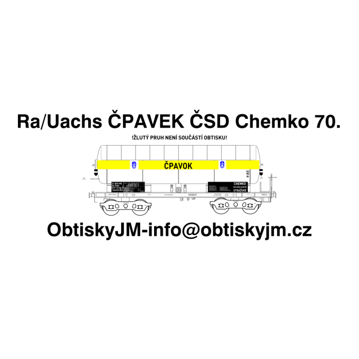 H0-Ra/Uachs Čpavek ČSD Chemko 70.léta A