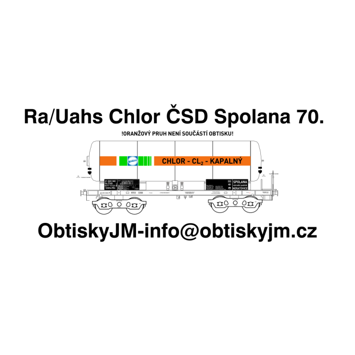 H0-Ra/Uahs Chlor ČSD Spolana 70.léta D