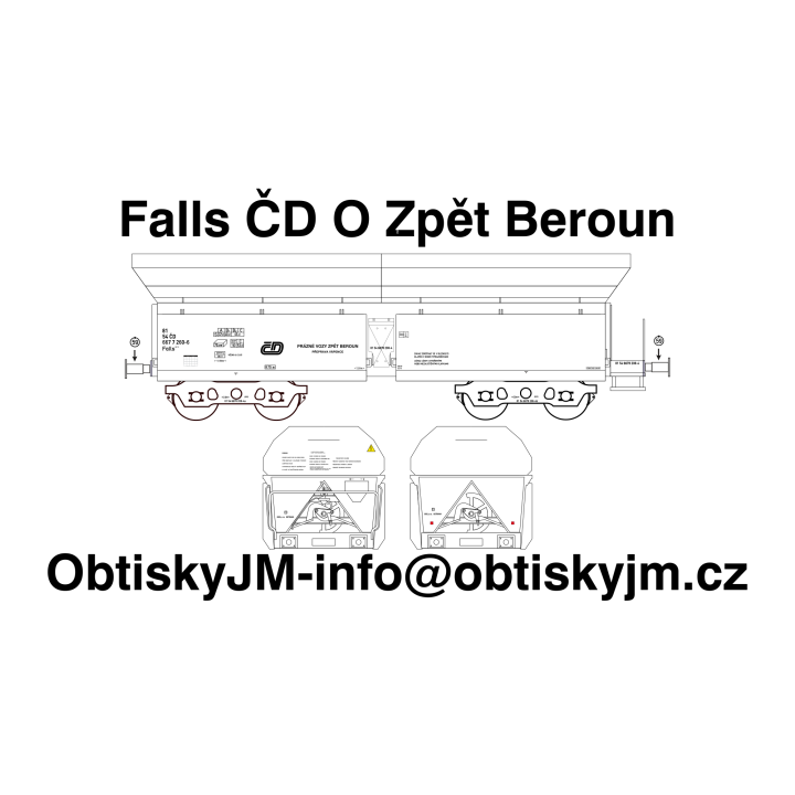 Falls ČD Zpět Beroun C, podvozek 26 2.8