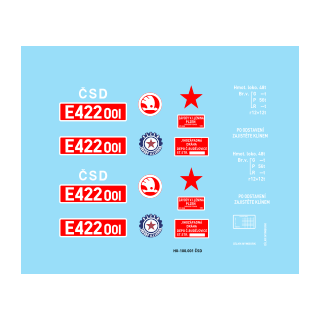 E422.001 ČSD 50.-70.léta