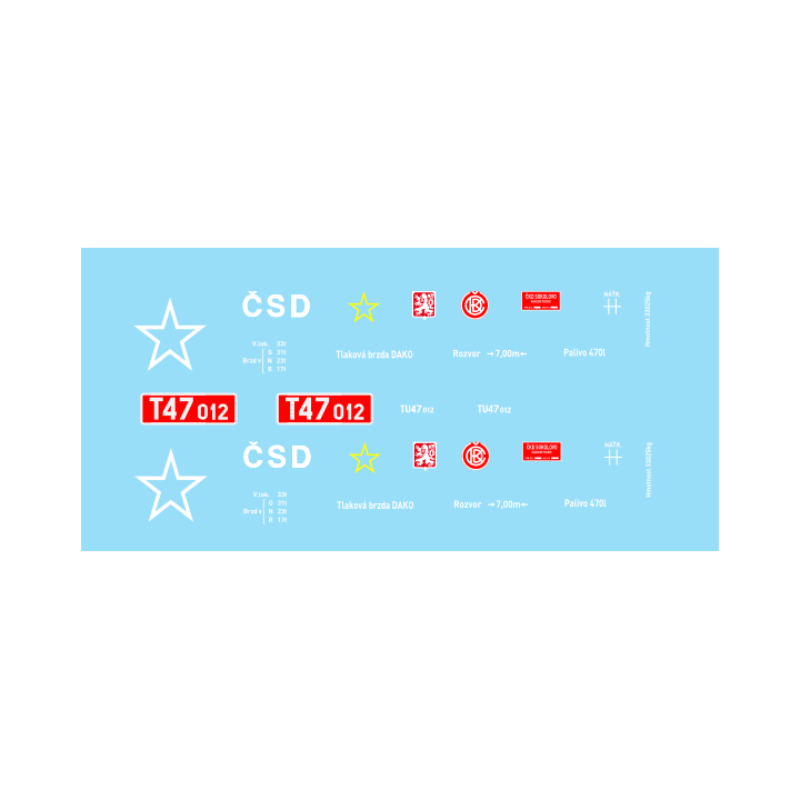 H0e-T47.012 ČSD 50.-60.léta
