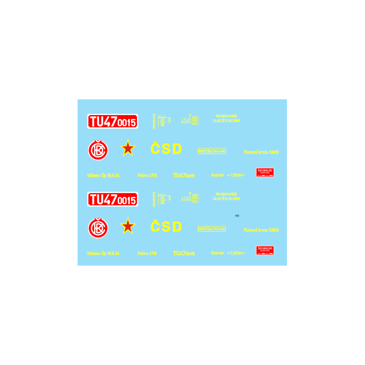 H0e-T47.0015 ČSD 70.-80.léta