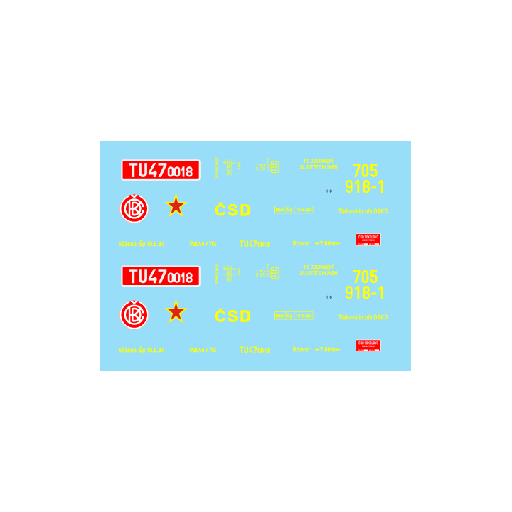 H0e-TU47.0018 ČSD 70.-80.léta